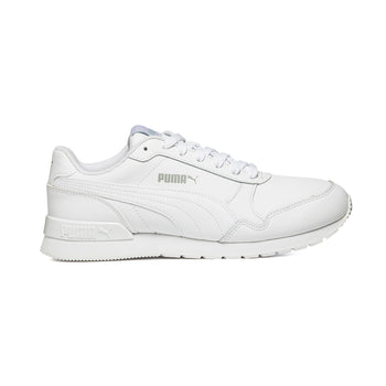 Sneakers bianche con logo argento Puma St Runner V2 L Jr, Brand, SKU s353000026, Immagine 0